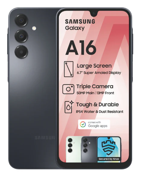 Galaxy A16 128GB 4G Dual Sim Black Cellphone - Image 3